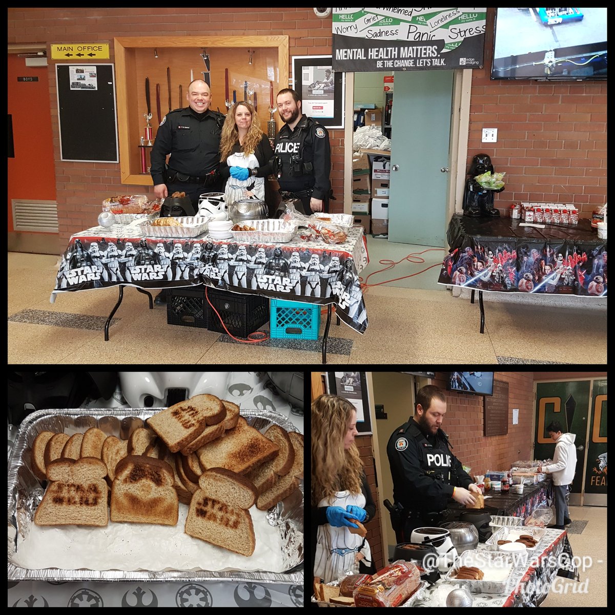 StarWarsCop's tweet image. There's a disturbance in the Force. I feel a reemergence of the #DARKSIDE, at Chaminade College. #StarWars breakfast strikes back!! Come and get your toast and other breakfast goodies. #breakfastprogram