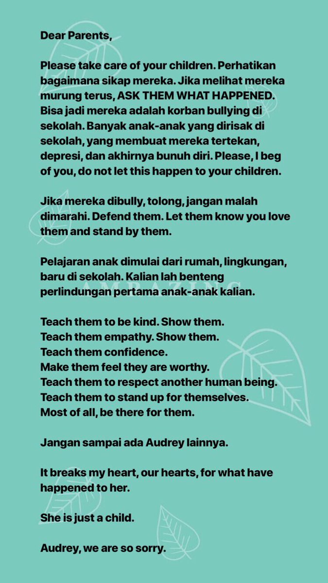 teroppakan's tweet photo. nangis asli gue ya allah #JusticeForAudrey https://t.co/B0hGV2Kc4C