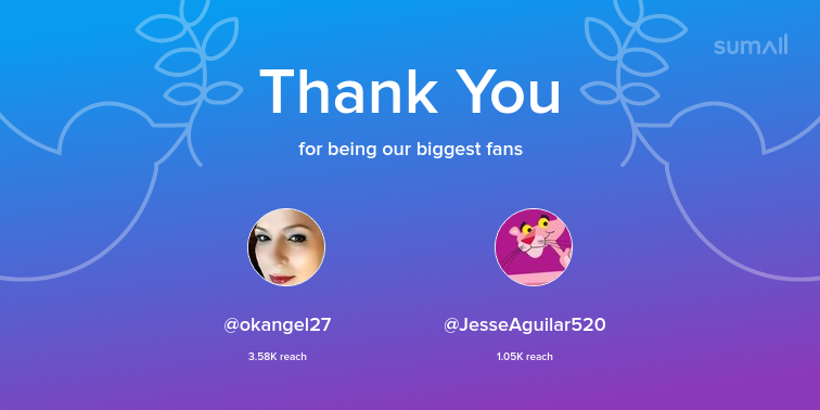 homemakerplus2's tweet image. Our biggest fans this week: @okangel27, @JesseAguilar520. Thank you! via sumall.com/thankyou?utm_s…