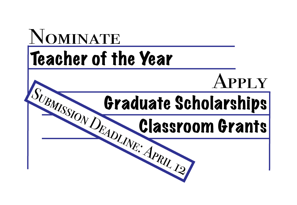 MCTMonline's tweet photo. Have you submitted your application for Teacher of the Year, a Classroom Grant, or a Graduate Scholarship? If not, then go on over to https://t.co/xwZWDPtzWE and download your application today! All applications must be postmarked by this Friday, April 12! https://t.co/FYpiMdUG76