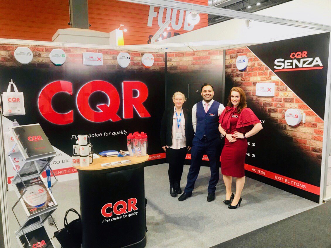 _CQR's tweet photo. Our sale guys doing a brilliant job at @SecurityEventUK - come an see us all on stand SE168.  If you want to see your logo on on off our sounders you can upload it to https://t.co/5YKBo5szV8 @KabirCQR @MarieAnneCQR @ChrisatCQR https://t.co/4Z0GlarckS