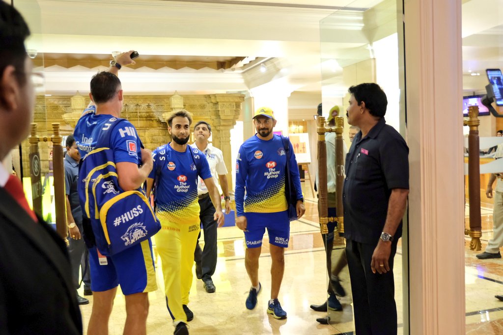 ChennaiIPL's tweet photo. Ready for Colour Purple! #WhistlePodu #Yellove #CSKvKKR 🦁💛 https://t.co/3W6BxKK63y