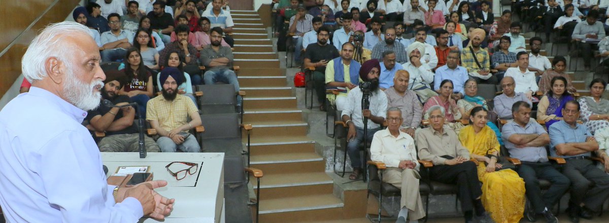 OfficialPU's tweet photo. Prof. B.K Kuthiala, Chairperson #Haryana State Higher #Education
Council, Haryana spoke on “ #Communication Ecosystem: Socio- #Media
Perspective” at the 54th Colloquium organized by  Panjab #University,
here today. It was presided over by Pro. Raj Kumar, Vice Chancellor,
#PU. https://t.co/gSfuy6iAV3