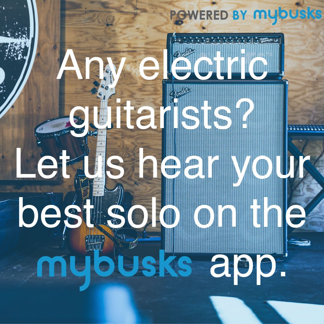 Mybusks's tweet photo. If you usually rock out in your bedroom anyway, why not share it with Mybusks? Let us hear your guitar solos on the Mybusks app.

#Rock #music #app #perform #Guitar #amp #MyBusks #Busking https://t.co/C35dlQYKb6
