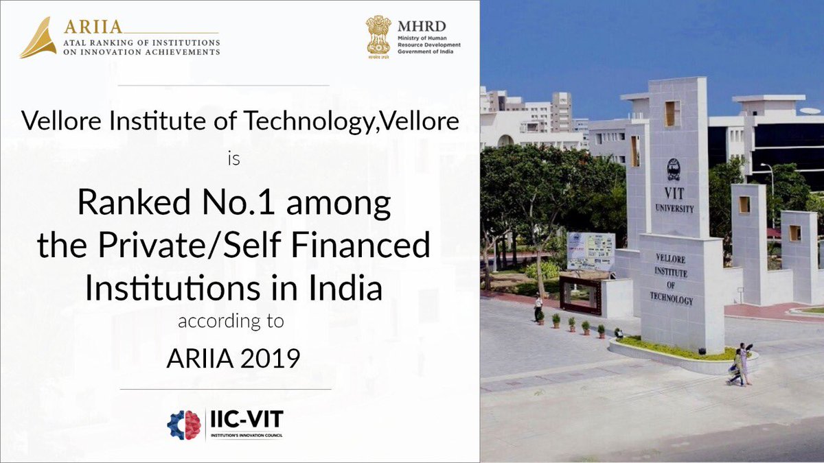 iic_vit's tweet photo. Congratulations to all the VITians.
#MHRDInnovationCell
#MHRDIICVIT
#AICTEIICVIT
#IICVIT https://t.co/fkpcz0UhCd
