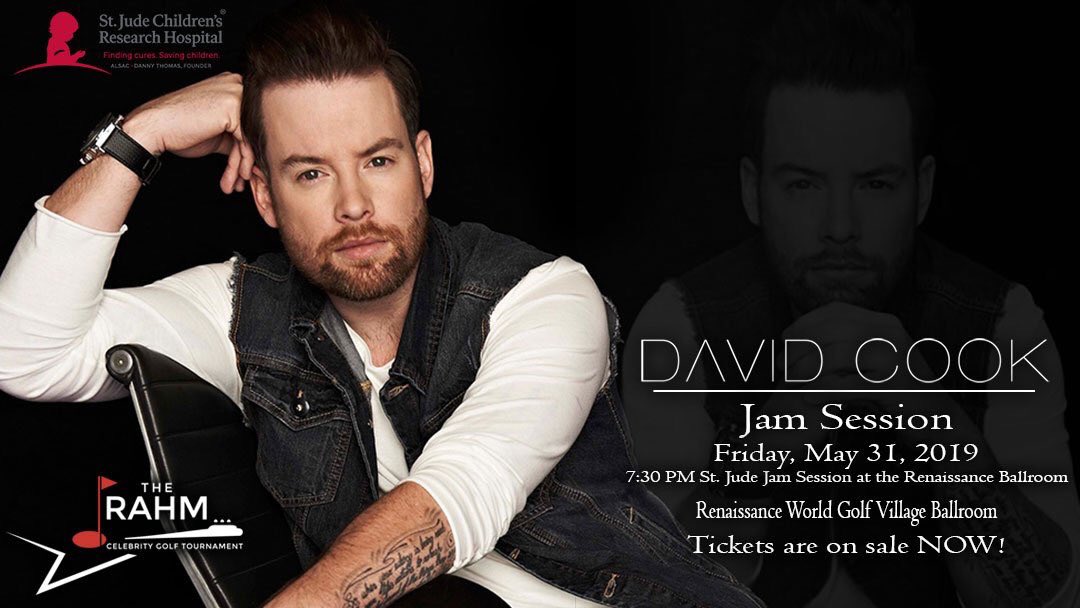 DYK @thedavidcook is one of the talented artists who's going to be at #TheRahm Jam Session event on Friday May 31, 2019 🎤🎸
Now you do😉
Plus, your purchase benefits @StJude 💙😌
So go, Tickets on sale now!!!
#StAugustine #worldgolfvillage @KevinRahm 👇
stjude.org/get-involved/f…