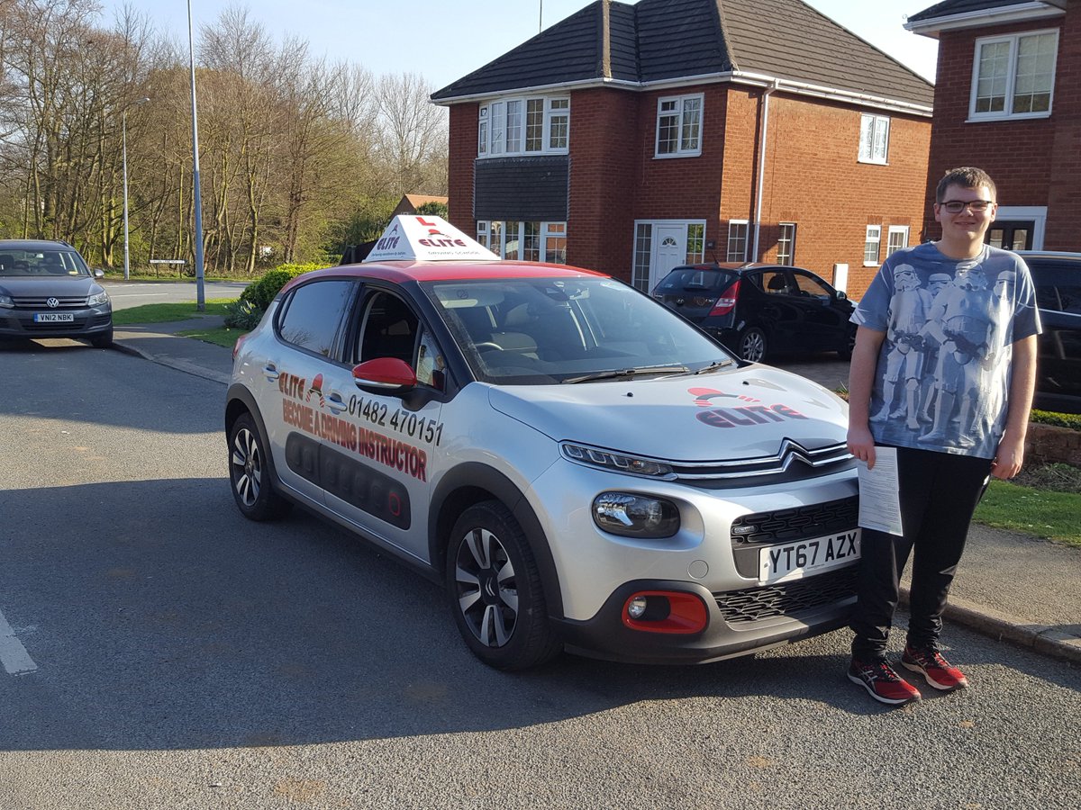 Congratulations to Adam Bell who passed his driving test 1st time with Elite instructor Stu! #Driving #Test #Pass