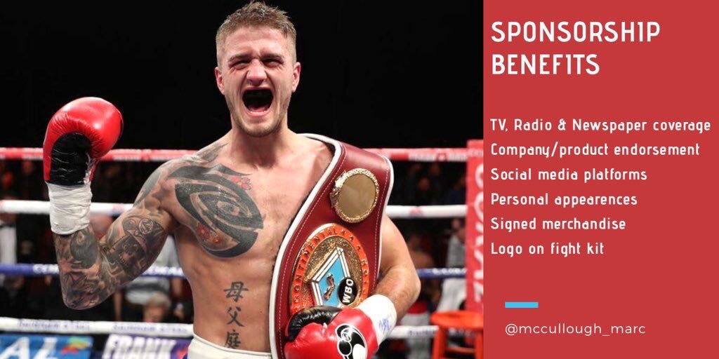 On the look out for a new new sponsors to join my existing ones for my upcoming IBF European Title fight and help me out during camp! Fight will be shown live on @espn, plus lots of other benefits 🥊 DM me if your interested or know anyone who would be! #TeamMcCullough