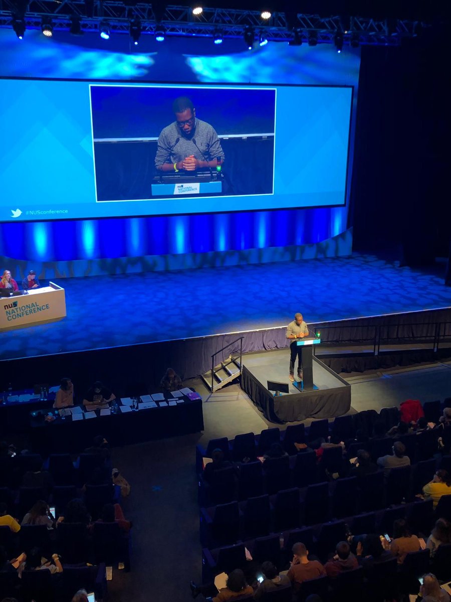 Now at #NUSConference 👉 Officers are presenting Zone reports and answering delegate questions

Amatey currently on stage for HE  Zone report
