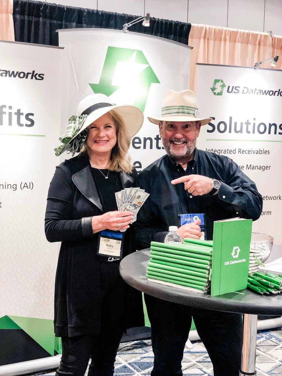 USDataworks's tweet image. Didn&apos;t get a chance to win $500 in CASH yesterday? No problem! #USDataworks is giving away another $500 at booth 417 TODAY! The winner will be announced at 3:00 pm. #TEXPO2019 #WeAreIR #FinTech