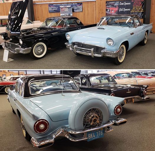 NPDLink's tweet image. #Ford #Thunderird lovers, just posted on Facebook: 2 from the NPD collection. The black car is a 312 F-Code (4bbl, Supercharged) and the blue #Tbird has a 312 E-Code (2x4 bbl). Must be #thunderbirdtuesday!
facebook.com/NationalPartsD…