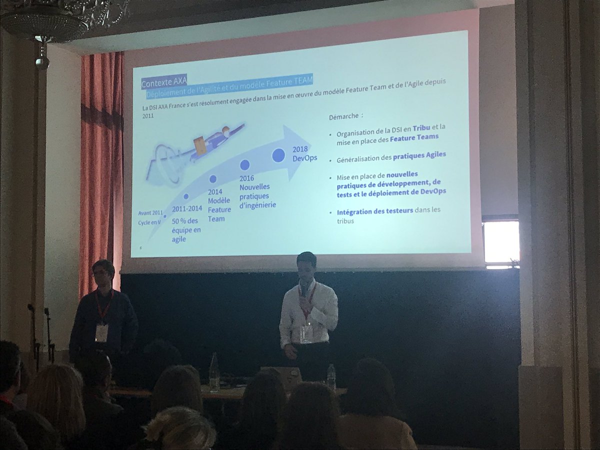 BratLionel's tweet photo. Salle comble pour notre conférence "Testez en continu avec le Cloud ! " animée par #AXA avec @phgache et @tibohuckert #AXAGuildeTest @AXAJobs_fr #ProudToBeAXA. https://t.co/SQQoPzwaxz