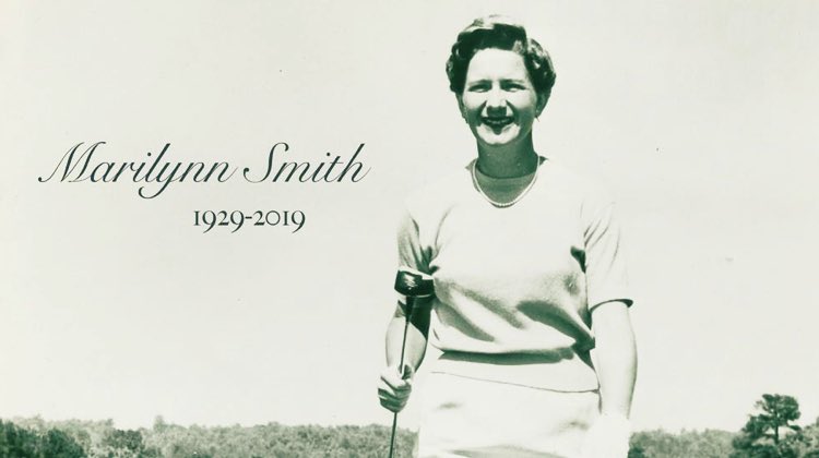 Marilyn Smith, una de las 13 fundadoras del Circuito Profesional de Golf Femenino  #LPGA falleció en el día de hoy a los 89 años🌹. Miembro del Hall de la Fama del golf Mundial x varios títulos conquistados, Smith fue también pionera como comentarista de golf x Tv.