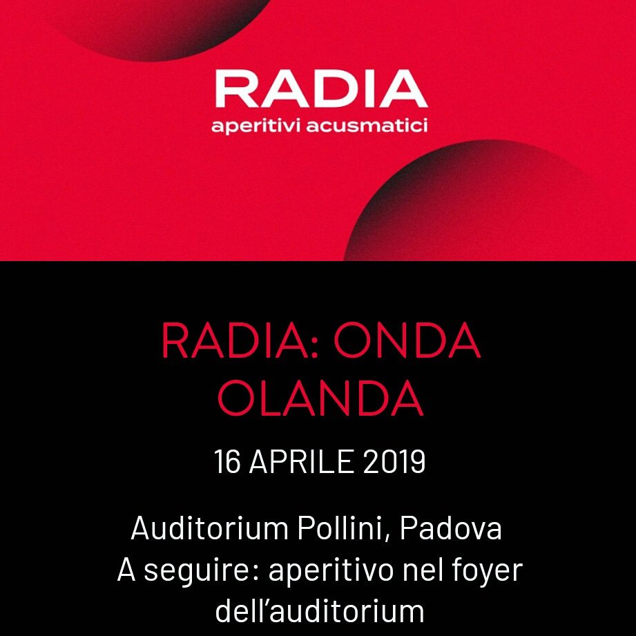 Here we are again w/ @centrodarte <a href="/BirraAntoniana/">Birra Antoniana</a> to present you the 2nd edition of #RADIA - series of 'aperitivi acusmatici'. See you on April, 16th - 6:30 pm at Auditorium Pollini #Padova 🔊 #SaMPLmusic #centrodarte19 🌐 centrodarte.it/concerti/2019-…