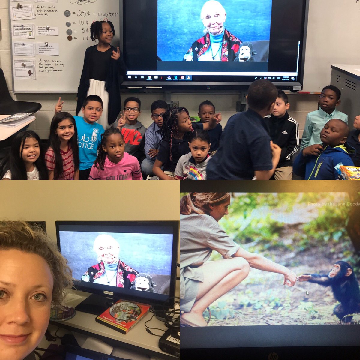 nitsirkrellim's tweet photo. Broadcast to our whole school.  #skype2learn @RootsandShoots @JaneGoodallInst @SkypeClassroom  Thank you for this opportunity ♥️ Mount Zion Primary School! https://t.co/BMf8WawaXN