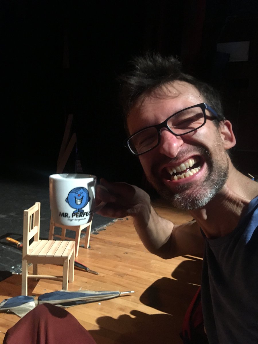 Our mister perfect technician, Tristan after bombing through the get in! #thewarofthebuttons comes next to <a href="/sourcearts/">The Source Arts Centre</a> , Thurles, Thursday.