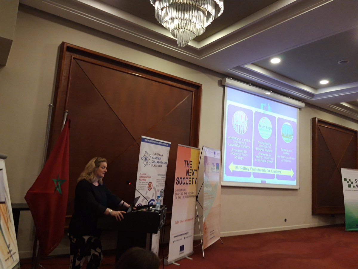Aurelie_Lechien's tweet photo. @ulla234 opening the #ClusterMatchmaking event in Casablanca, Morocco, to support #ClusterCooperation between #EU #COSME and #SouthMED countries!
With over 50 participants, bravo for the successful cooperation case between @Clusters_EU and @TheNext_Society 👏👏👏 https://t.co/uYj7lIdLMT