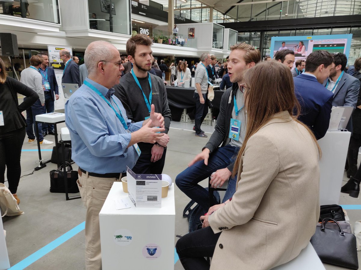 Invivoo's tweet photo. En direct de l’événement Fintech R :Evolution, à @joinstationf ! Retrouvez Erwan et Joao et découvrez @XComponent tout au long de cet après-midi. #FFT19 

Cc @FranceFintech @XComponent @erw_lg https://t.co/vaUynODPlF