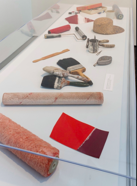 JSTOR_Forum's tweet photo. Images of Barnett Newman's tools &amp; paints from the exhibition “Barnett Newman: The Late Work,” at the @MenilCollection in 2015 https://t.co/ajHu5F7FNC https://t.co/xZ4VvXNkKm
