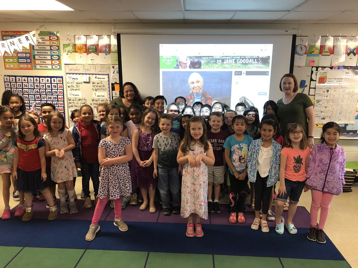 Russian Readers and Edwards Eagles Skyped with Dr. Jane Goodall today!