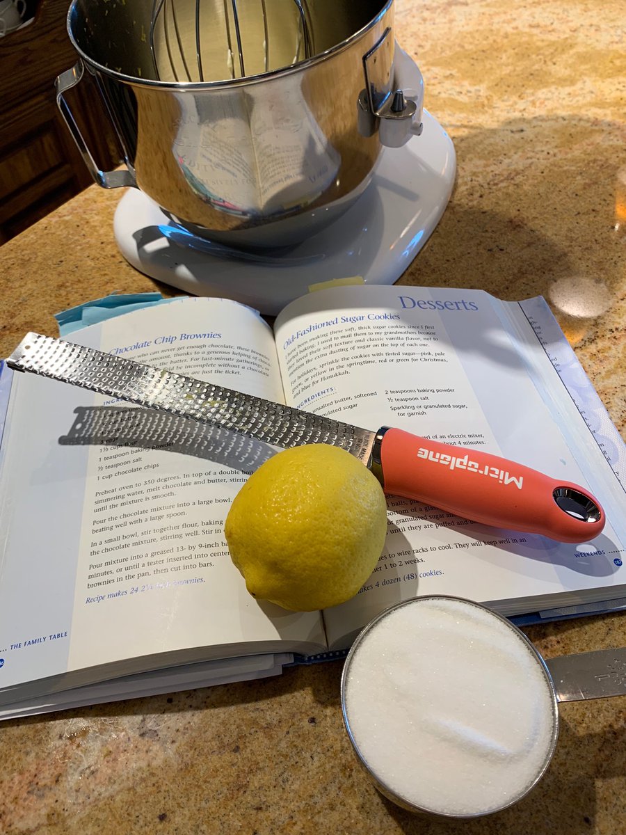 ChristyRost's tweet image. Old Fashioned Sugar Cookies. For more intense flavor, add lemon zest to butter &amp;amp; sugar before creaming. Sugar’s coarse texture extracts the lemon oil. #1stBook #TheFamilyTable ⁦@Microplane⁩