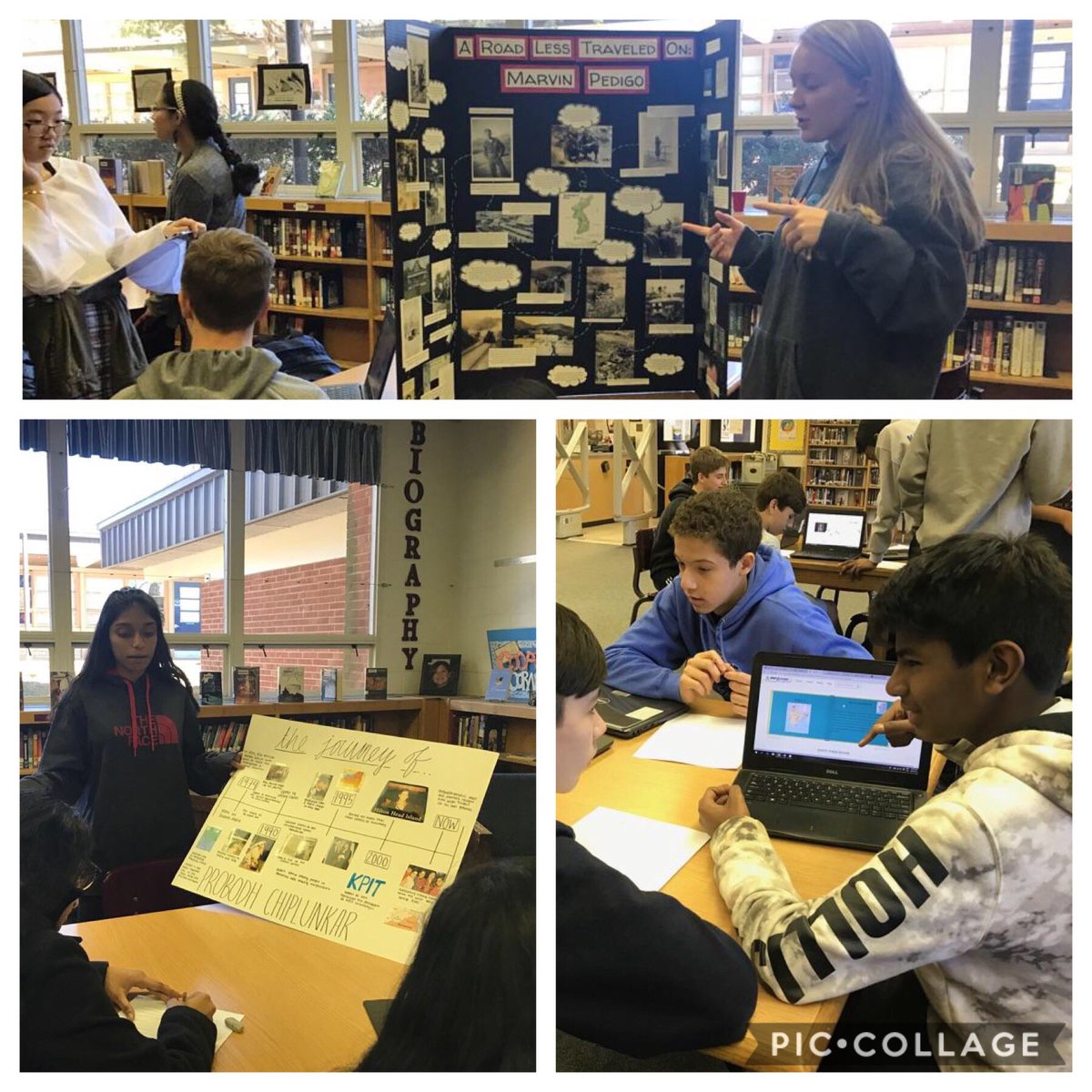 IBHCPS's tweet photo. Deeper Learning is Personal. JRT IB stus explore the impact of the journey, connecting lit study to someone special in their lives through oral history research & presentations. #odyssey #distancebetweenus #communicators #authenticandconnected @TFerrellJr3 @JRTPrincipal https://t.co/38ZVfvcuc2