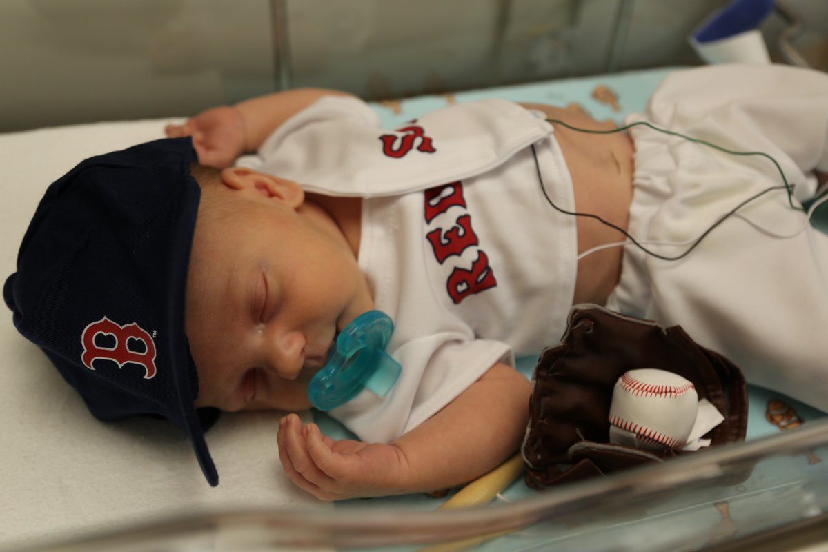 BrighamWomens's tweet photo. It's #OpeningDay at Fenway, and our #NICU cheering squad is here for it. https://t.co/nm7oy5RiFC
