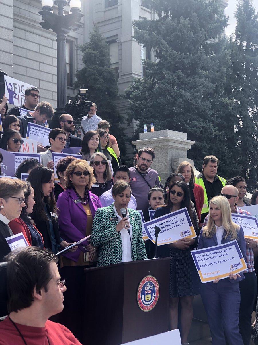 COSenWilliams's tweet photo. I'm proud join so many hardworking Coloradans in support of #FAMLIAct. I introduced this bill because its important to protect hardworking Coloradans & give small businesses a leg up. We will be presenting our amendments in Finance today at 2. Listen here: https://t.co/lWWWuH5hgy https://t.co/QZ643FfTbh