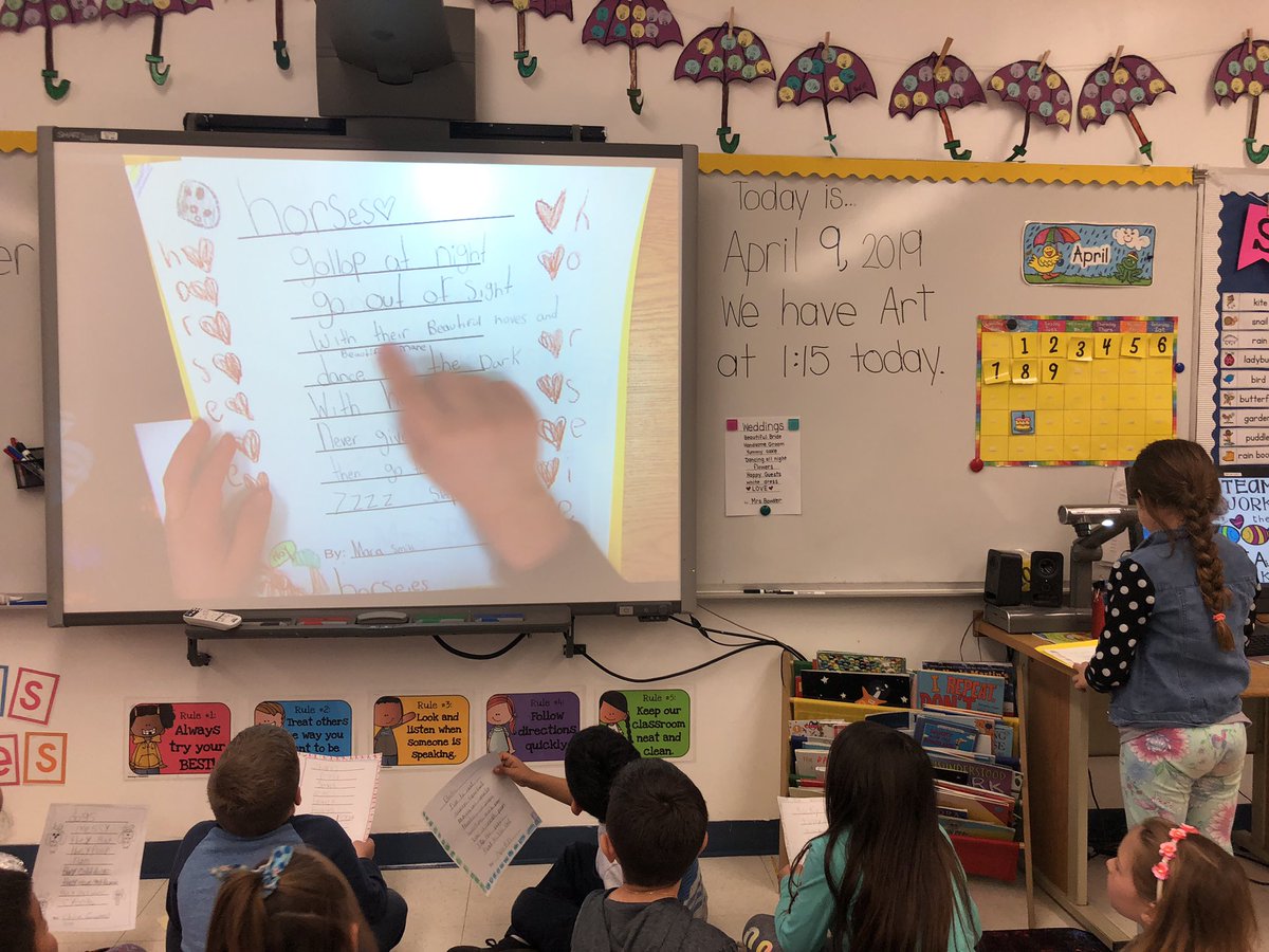 Mrs_Bowker's tweet photo. We are POETS and we DEFINITELY know it!! ✍🏻 #NationalUnicornDay #matchinghorns #listpoems #poetrywritingfirsties @BrooksideWWRSD https://t.co/T6R6l19zMC