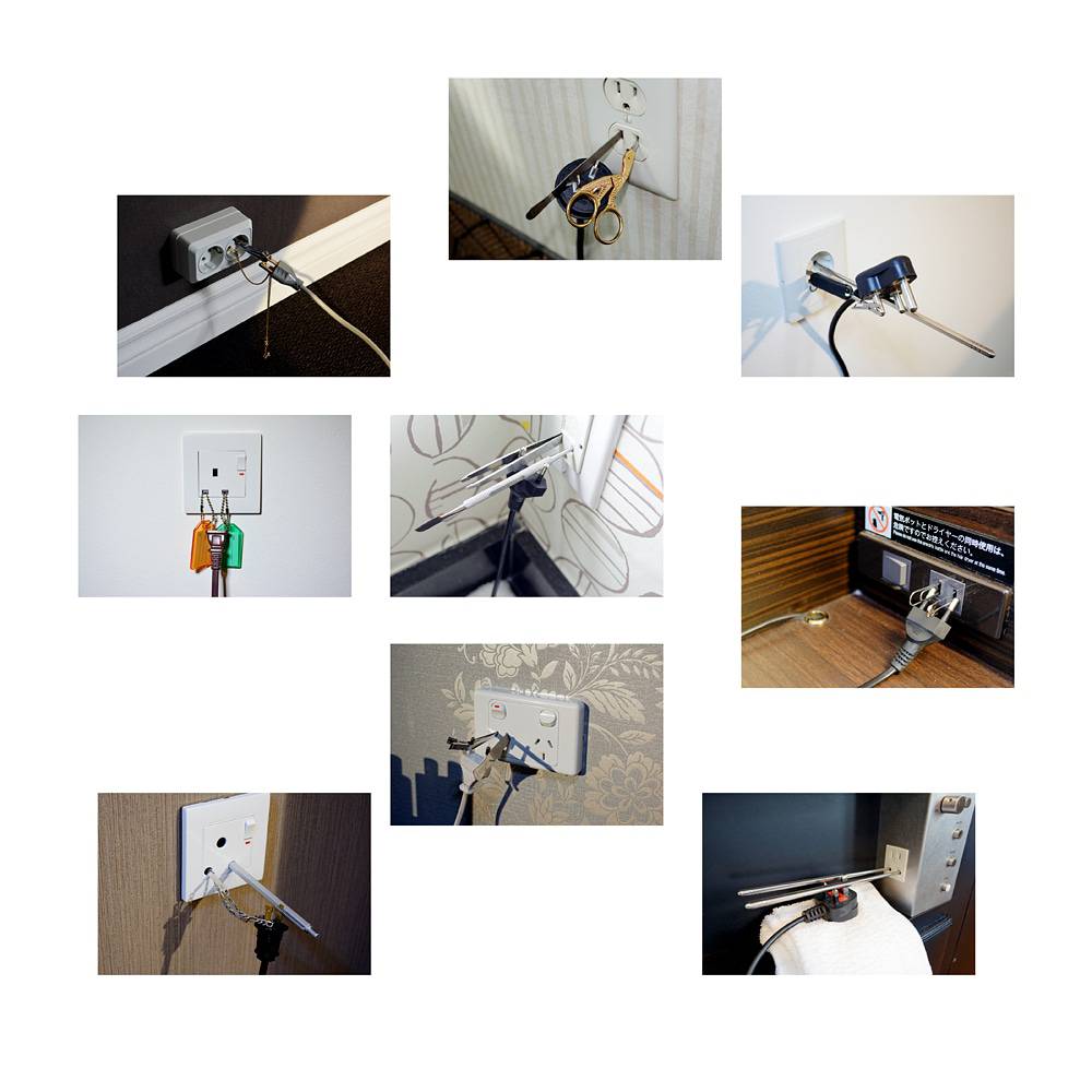 CMagazineArt's tweet photo. #CMagazineAuction Lot 6: Jon Sasaki, Improvised Travel Adapters (unique composition of nine), 2019.
#JonSasaki @clintroenisch

Preview Pick 7: Jaclyn Bruneau, C Magazine Editor. https://t.co/54PW65CoQ3