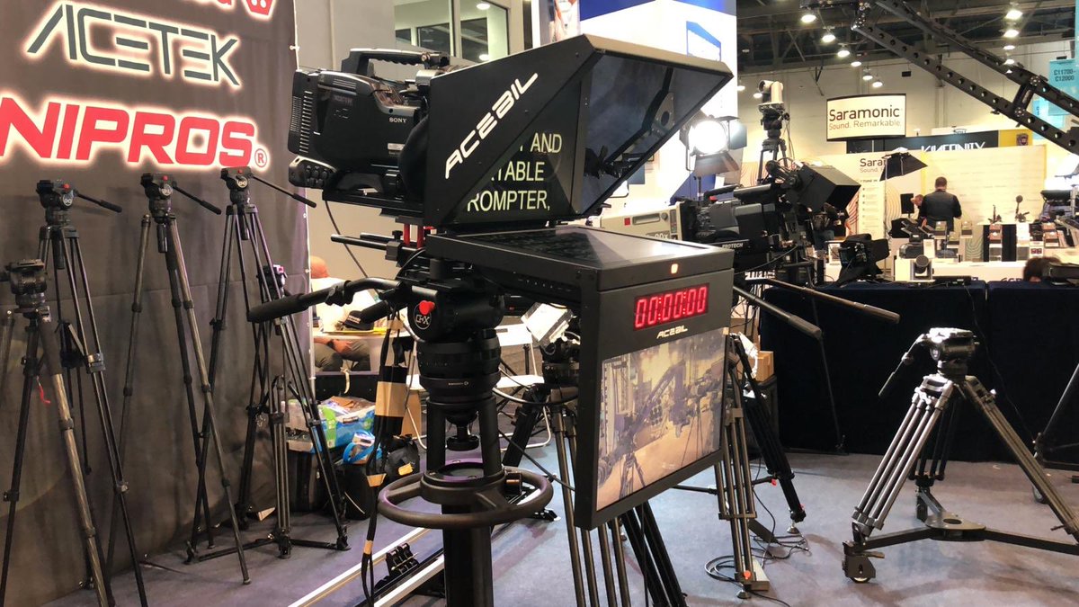 Acebil marka prompter’lar Amerika NAB fuarında.

#acebil #nipros #acetek #videodist #teleprompter #studioprompter #prompter #promter #nab #nabshow #nabshow2019 #nab2019 #tvstudio #broadcast #broadcastengineering #tvbroadcastengineering #lasvegas