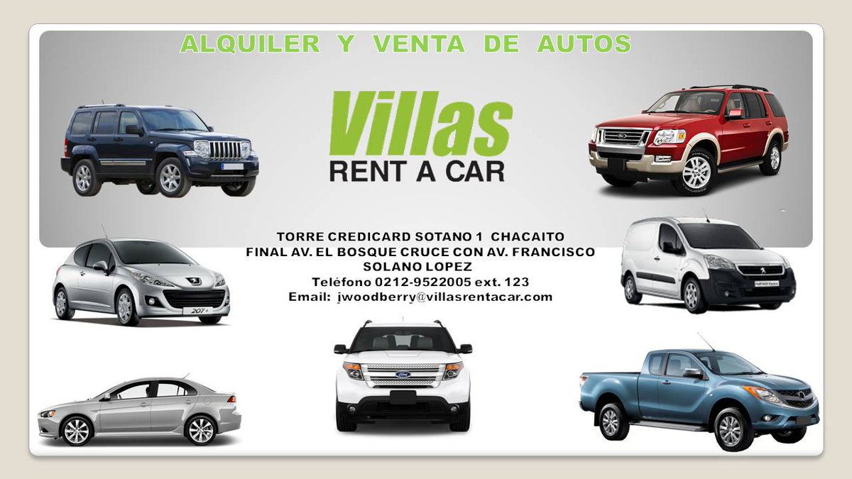 Venta de autos de rent a car