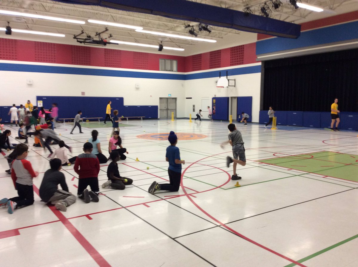 SpartanPhysEd's tweet photo. @SpringbrookPS  having more  #cricket #batting &amp; #fielding fun with @XMovement_  today! Great to see the students active and engaged with the #AussieX instructors. @hpe4pdsb #wickets #stumps #HitForSix https://t.co/dUPg0PClo6
