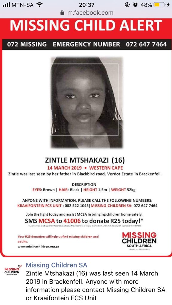 BubesiS's tweet photo. This my student...Please help by retweeting maybe somebody somewhere knows something that might help in finding her💔💔💔😩😩😩 Thank you in advance . @eNCA @FabAcademic @tumisole @Lesufi @MGL_AK https://t.co/zim5gCOvXy
