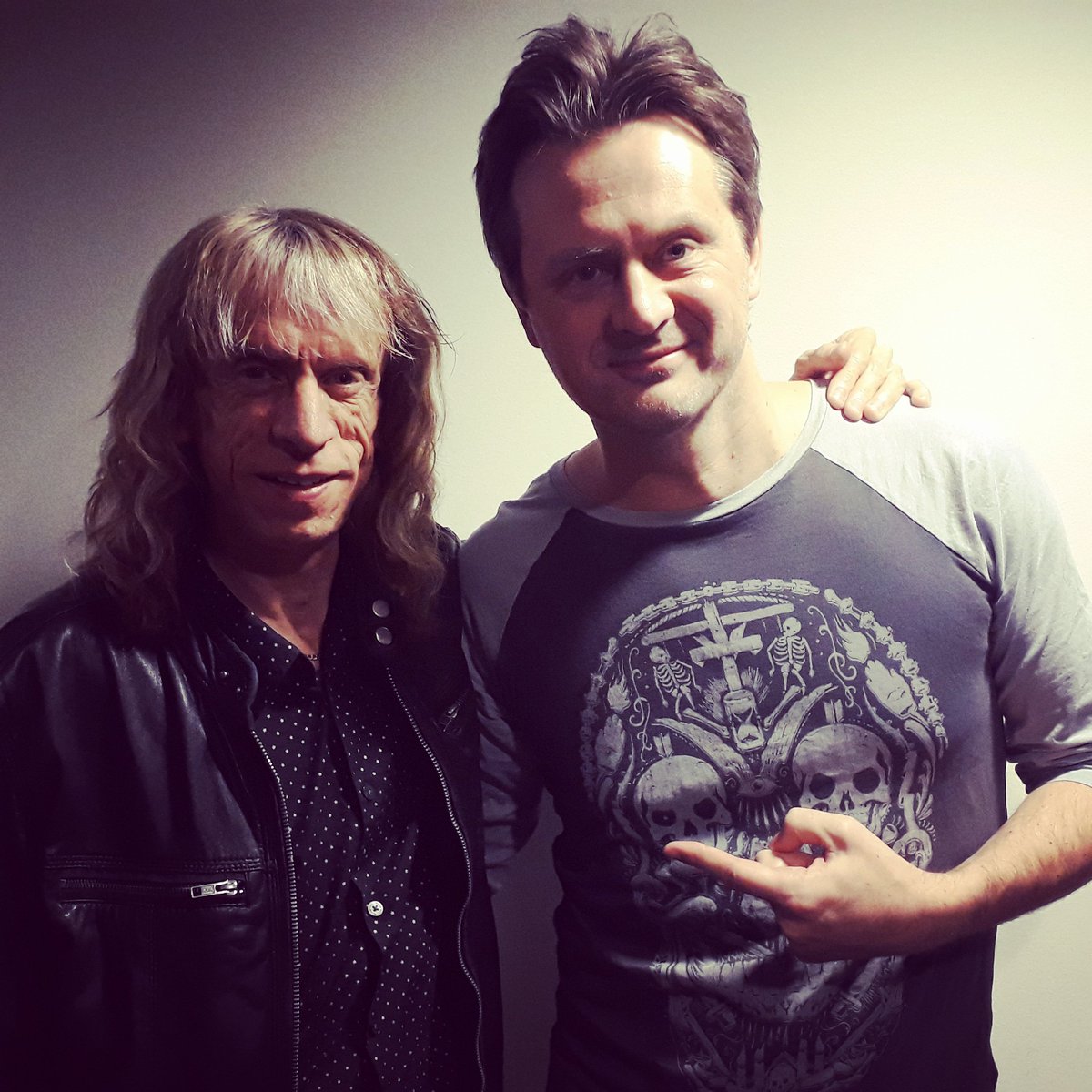 Great hang with <a href="/BrianTatlerDH/">Brian Tatler</a> from #NWOBHM legends <a href="/DH_Diamond_Head/">Diamond Head</a> . New album out on May 24th. Look out for killer track "Belly Of The Beast"! #metal #UK #AmIEvil <a href="/Metallica/">Metallica</a> Metall