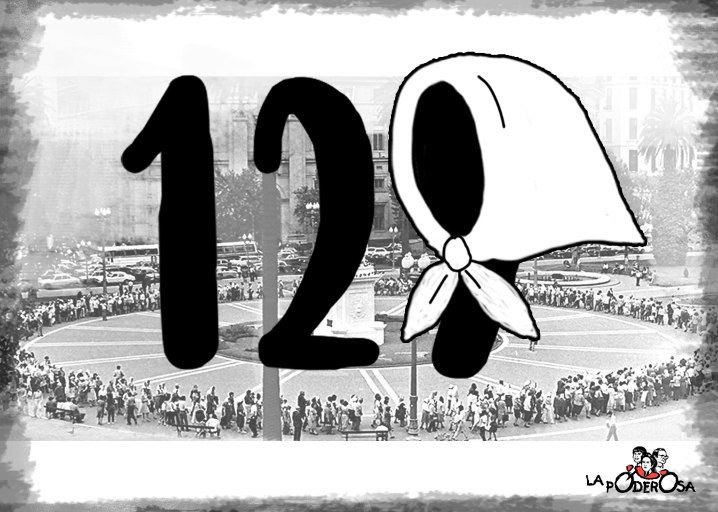 129 pedazos de Memoria.
129 pedazos de Justicia.
129 pedazos de Verdad.
129 nietas y nietos recuperados.

Luche como una Abuela, 
acá y en todos lados.