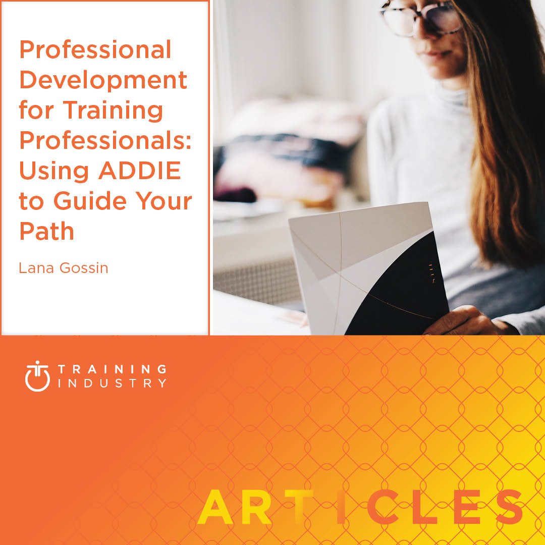 TrainingIndustr's tweet photo. Approach your own #professionaldevelopment like you would the development of any #training program. https://t.co/x1flfRgm2e #ADDIE #trainingprofession #learningleader #careerdevelopment https://t.co/cUTfp0ptwU