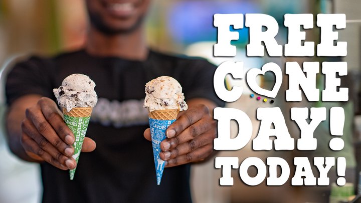 benandjerrys's tweet photo. West Coast US, it's your time to shine! #FreeConeDay is open now, grab your FREE cup or cone before 8pm! Find your Scoop Shop: https://t.co/nlRUtgC4lw https://t.co/MrBQiqR9bG