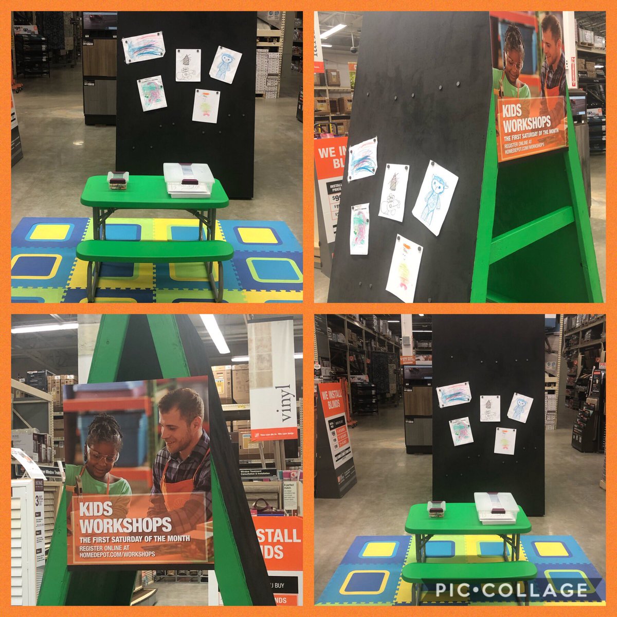 It’s all about the kids <a href="/6935Depot/">6935 Middleburg Home Depot</a>  . We have a special area for your kids to color and post their art work at the Middleburg Home Depot. While you pick out your new flooring or blinds. 💥🎨🧸@DougLangeHD <a href="/AlgerChadd/">chadd alger</a>