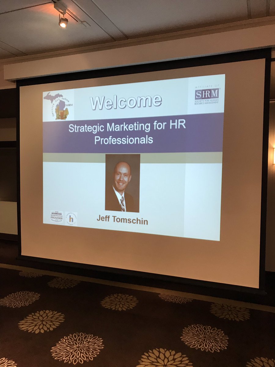 Had an awesome time presenting today at the <a href="/GAASHRM/">GAASHRM</a> chapter meeting.  Thanks for having me!  #shrm #hr #annarbor