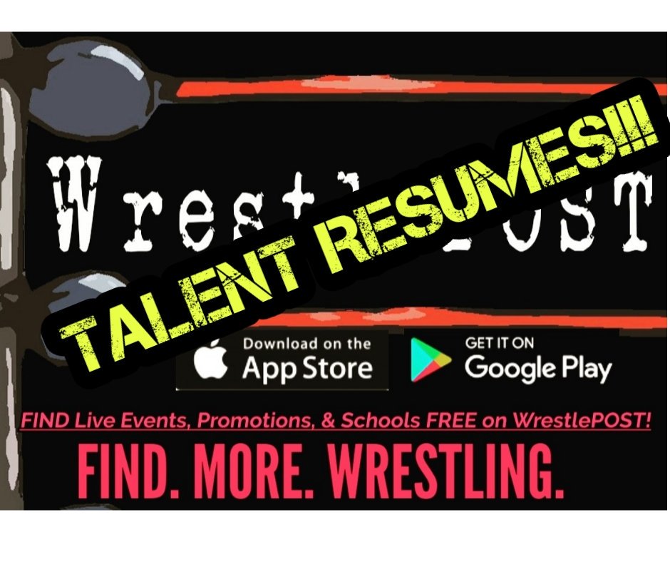 WrestlePostApp's tweet photo. 📢📢COMING SOON📢📢 to the FREE #WrestlePOST APP...
Get LISTED, Get FOUND, Get BOOKED🤝 
#wrestlingcommunity https://t.co/yY0dlCyUtb