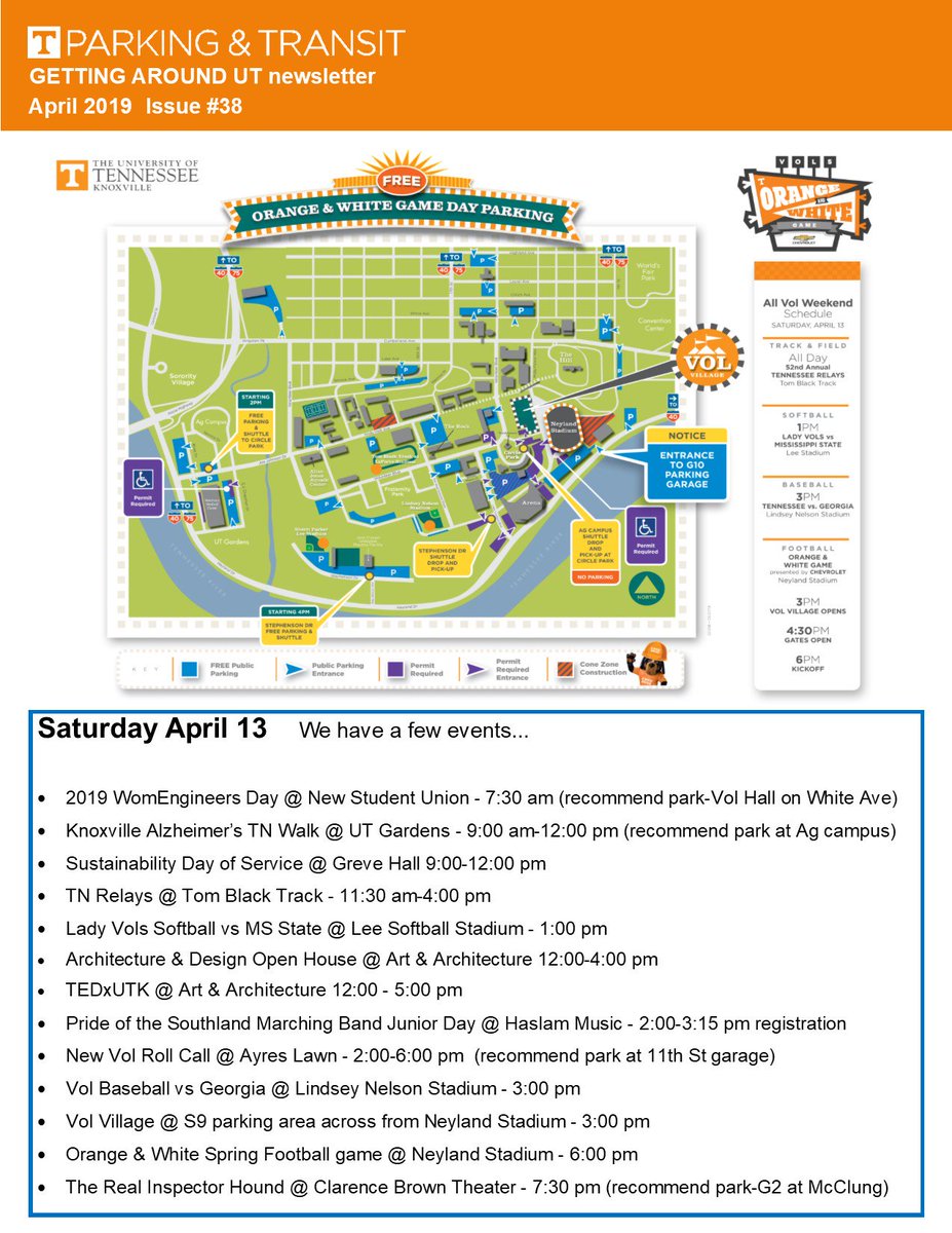 UTKParking's tweet photo. check out Getting Around UT for April
https://t.co/ycic1i1iss https://t.co/4JfVoUQAgc
