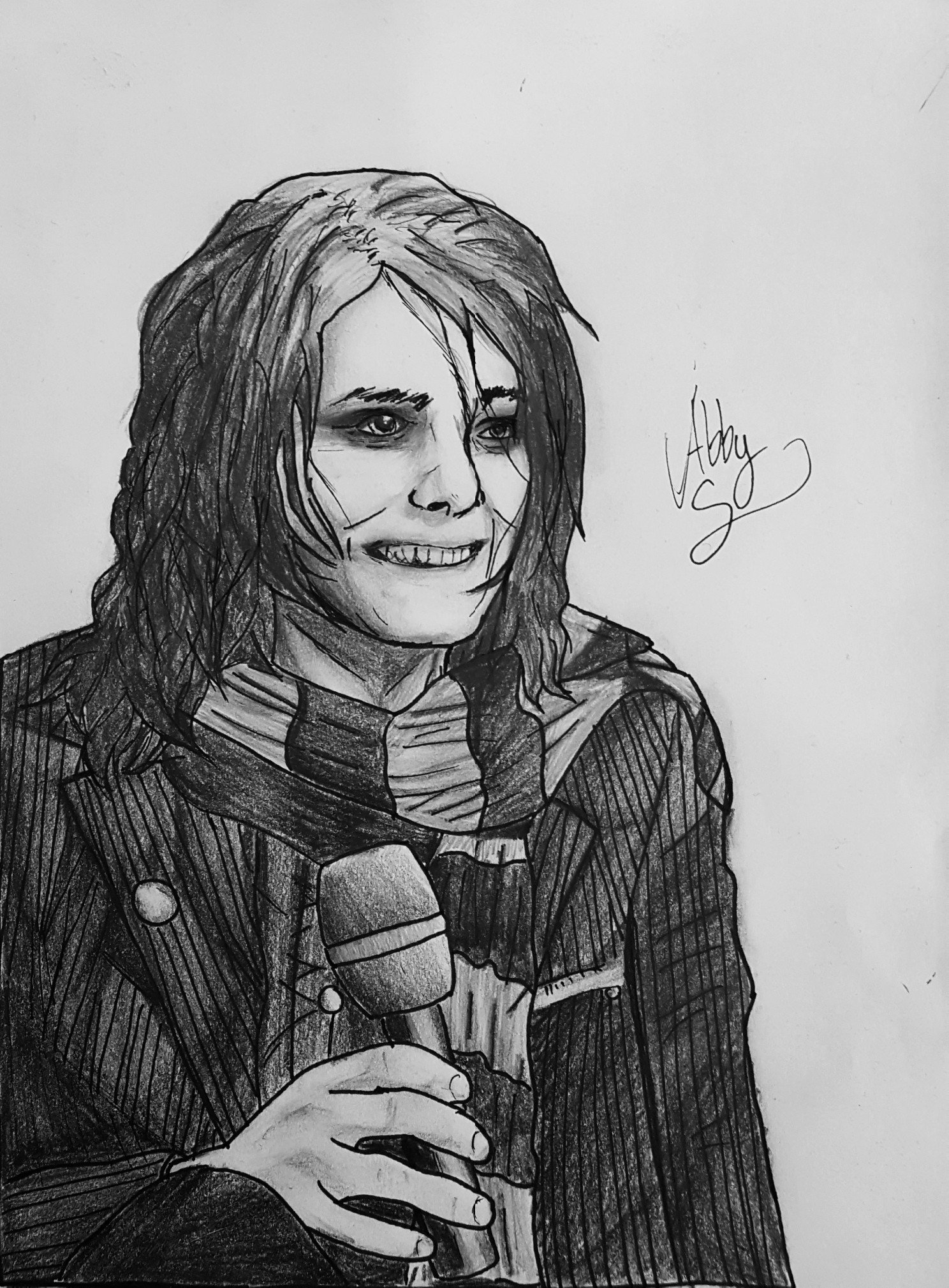 I drew Gerard Way! Happy birthday !! 