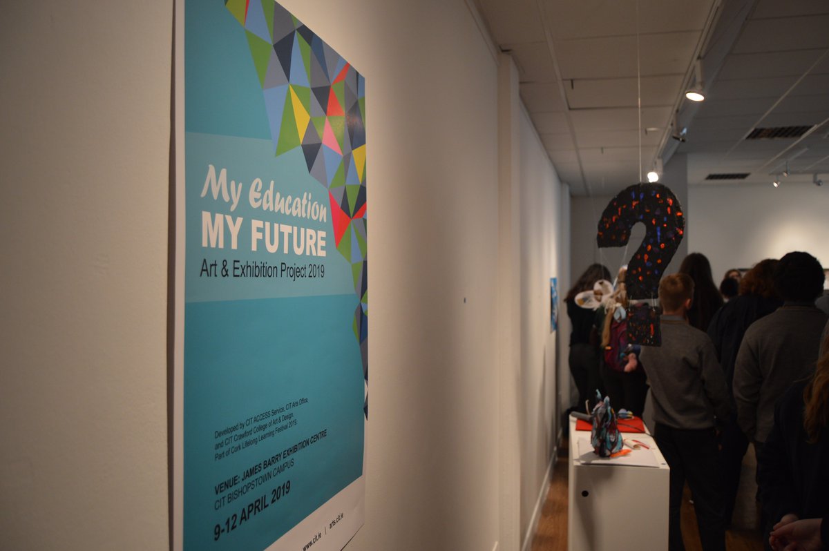 MTUArtsOffice's tweet photo. Great launch earlier at the #CITJBEC of #MyEducationMyFuture19 by CIT Access Service, support by Crawford College of Art and Design and CIT Arts Office, involving 8 Secondary Schools exhibiting 68 works from both student and groups. #CITarts #ArtsRichInstitute #CITaccess https://t.co/PIf5xkNA3f