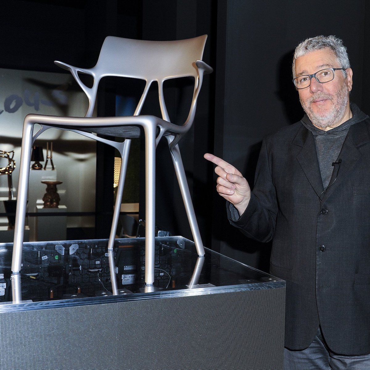 KartellOfficial's tweet image. A design conceived by a Mastermind. This is the new xxx by Philippe Starck, Kartell #SalonedelMobile2019 exclusive launch.