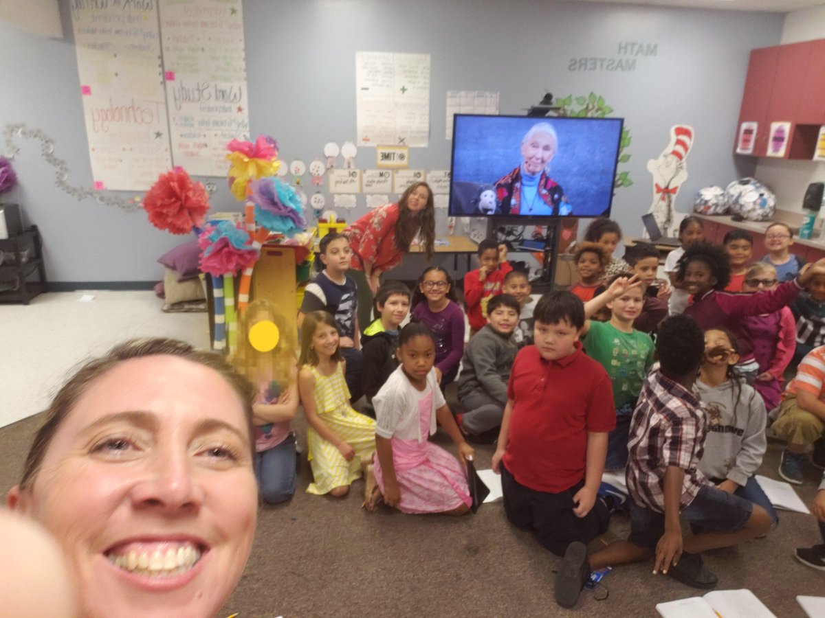 Thanks Ms Darling and <a href="/CurleyNancy/">Nancy Curley</a> for allowing our class to participate in the Jane Goodall Skype Chat!!! ##perspectiveofhope #weare3rd_hces