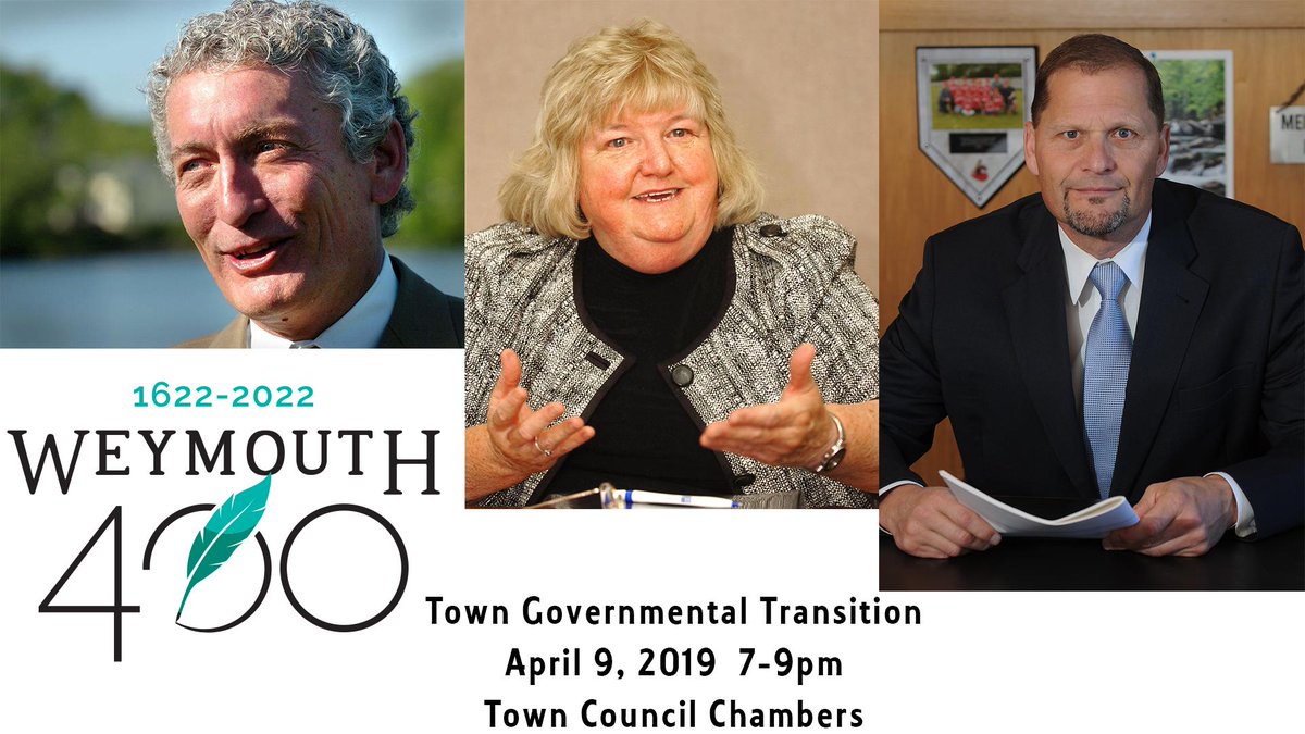WETC_8's tweet photo. The @weymouth400 "Town Governmental Transition" event is tonight at 7-9pm in Town Council Chambers. We will be recording it as well! https://t.co/0FErym5bJw https://t.co/6mKTL2jnk4