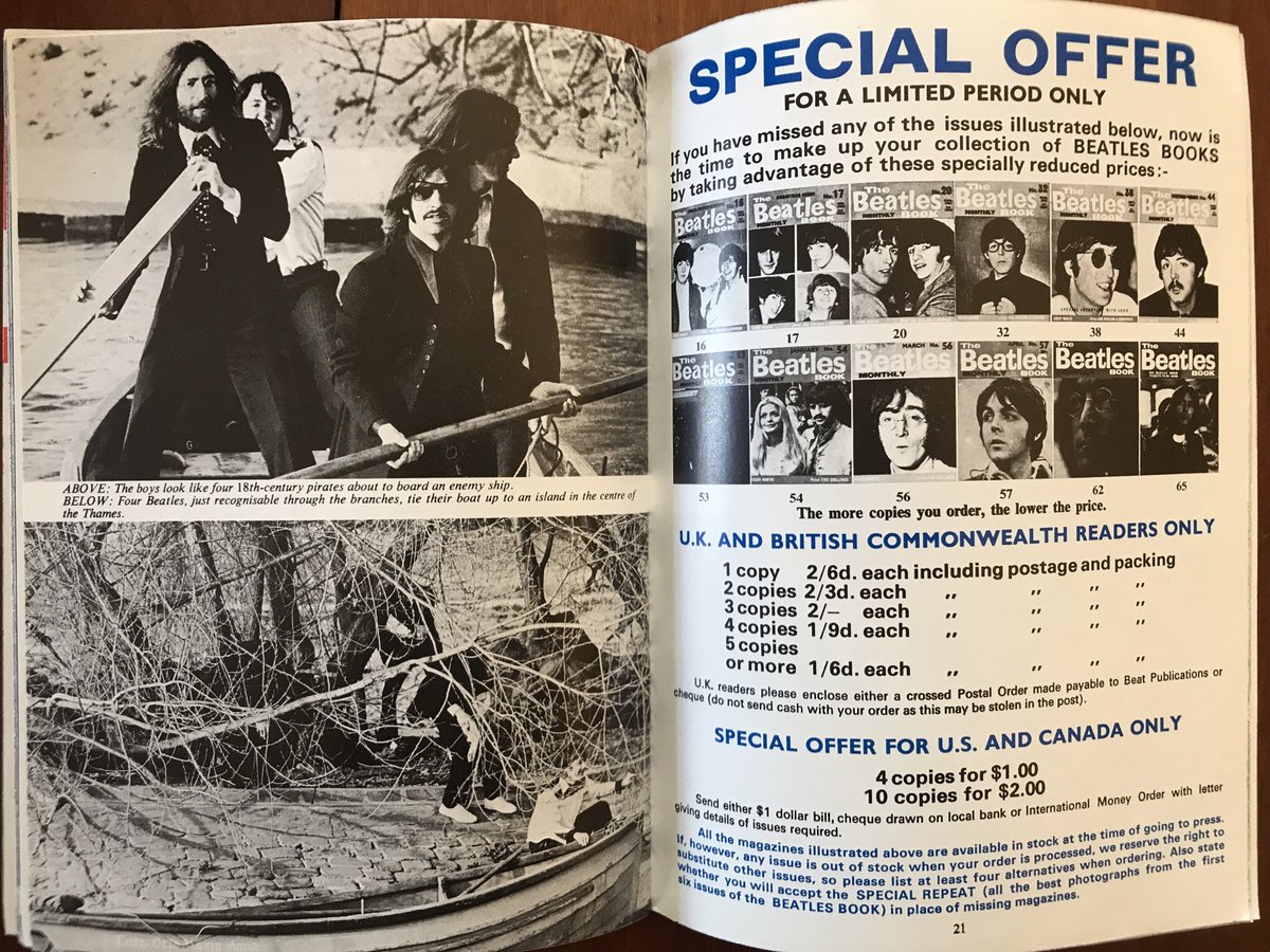 Meanwhile, the Beatles weren’t even promoting anything. Let It Be project was over, and Get Back single was days away from release, too late to use the photos. Proper work on Abbey Road hadn’t really begun yet. But it made for good Beatles Book content