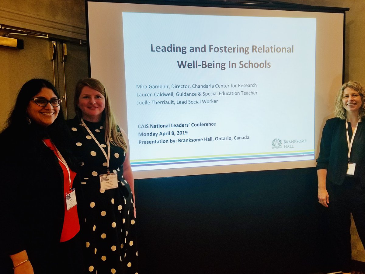 KBrookerCarter's tweet image. So proud of our @branksomehall leaders on their informative session on relational well-being. Well done Mira, Joelle and Lauren!    #CAISNLC #BeRemarkable  #lifelonglearning