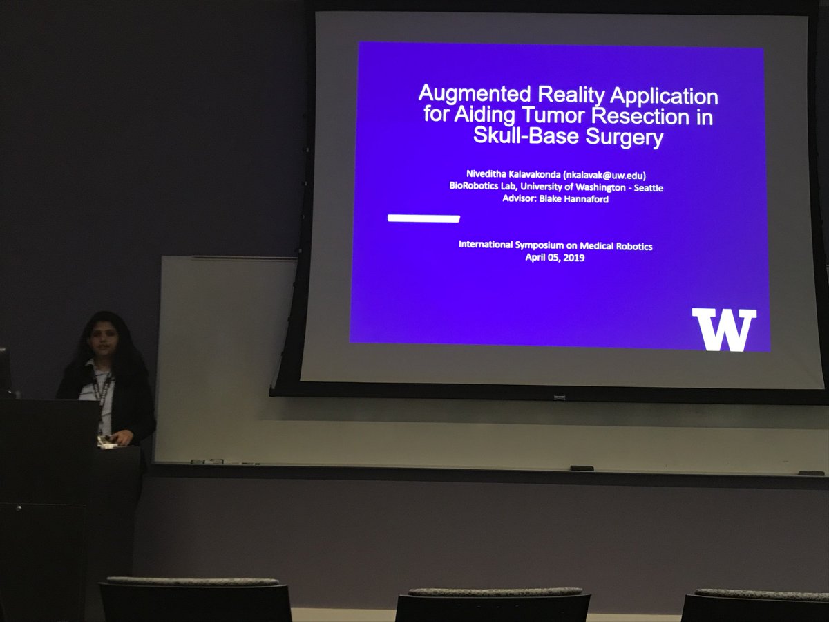 BioRobotics_Lab's tweet image. Last week Prof. Blake Hannaford led a successful workshop on Open Platforms for Medical Robotics Research at #ISMR2019. Our students @MelodySu13 and @nkalavak presented their research at the symposium held at Georgia Tech.
